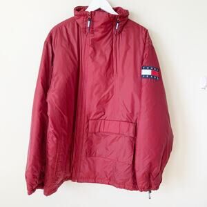 Vintage Tommy Hilfiger Jeans Snow Jacket Size L Winter Coat 2000 Gorpcore Y2K